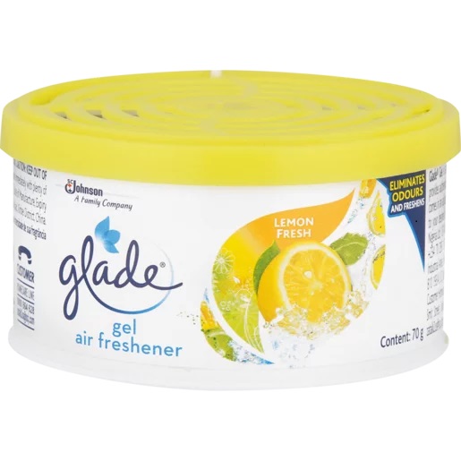 Glade Gel Air freshener Car Citrus 70g RRP 1.50 CLEARANCE XL 59p or 2 for 1